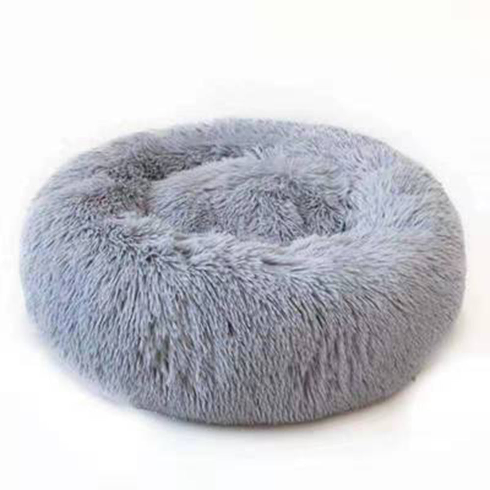 Faux Fur Anti-Anxiety Donut Pet Bed