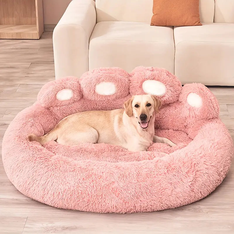 Comfy Bear Paw Pet Bed For Dogs And Cats